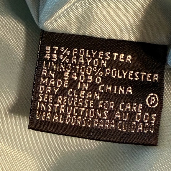 NWT Kasper Women’s 3 Piece Skirt Set Size 14 Petite Turquoise/Light Green - Picture 8 of 16